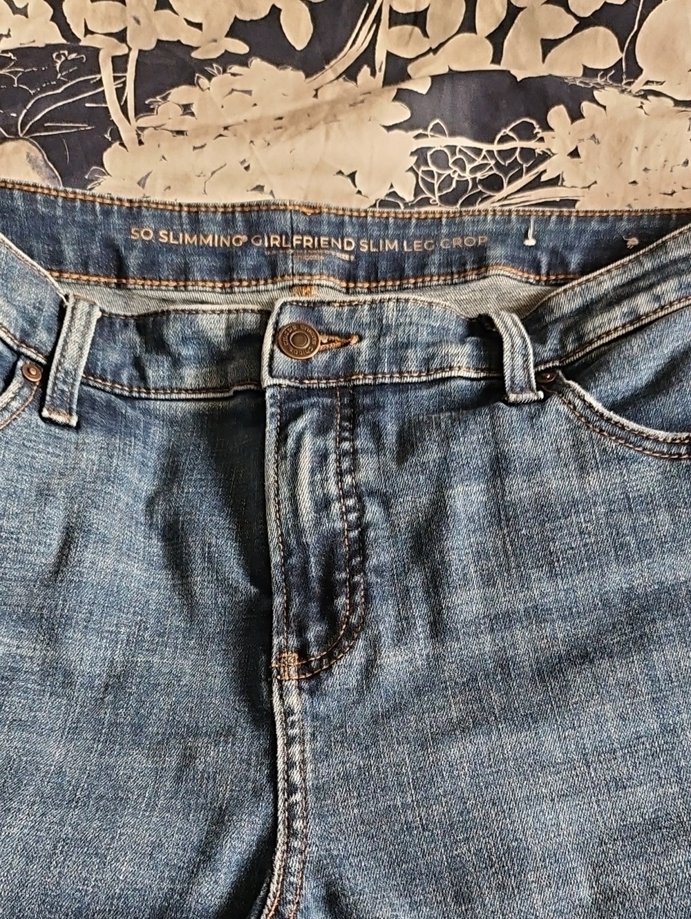 Chico's Blue Boyfriend Jeans - Cropped Girlfriend Fit